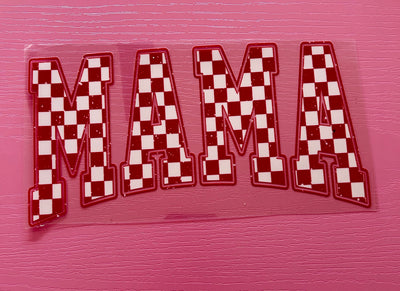 16 oz Checkered Mama UV DTF