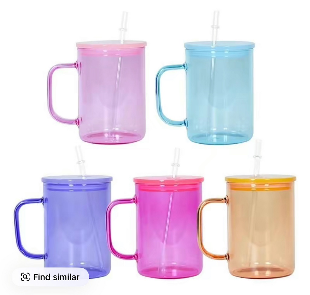 17 oz Glass Jelly Mugs