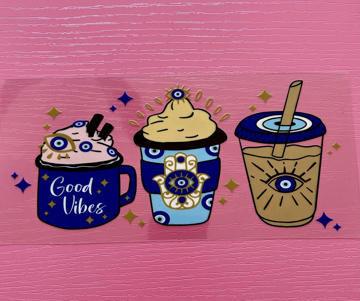 16 oz Evil Eye Coffee UV DTF