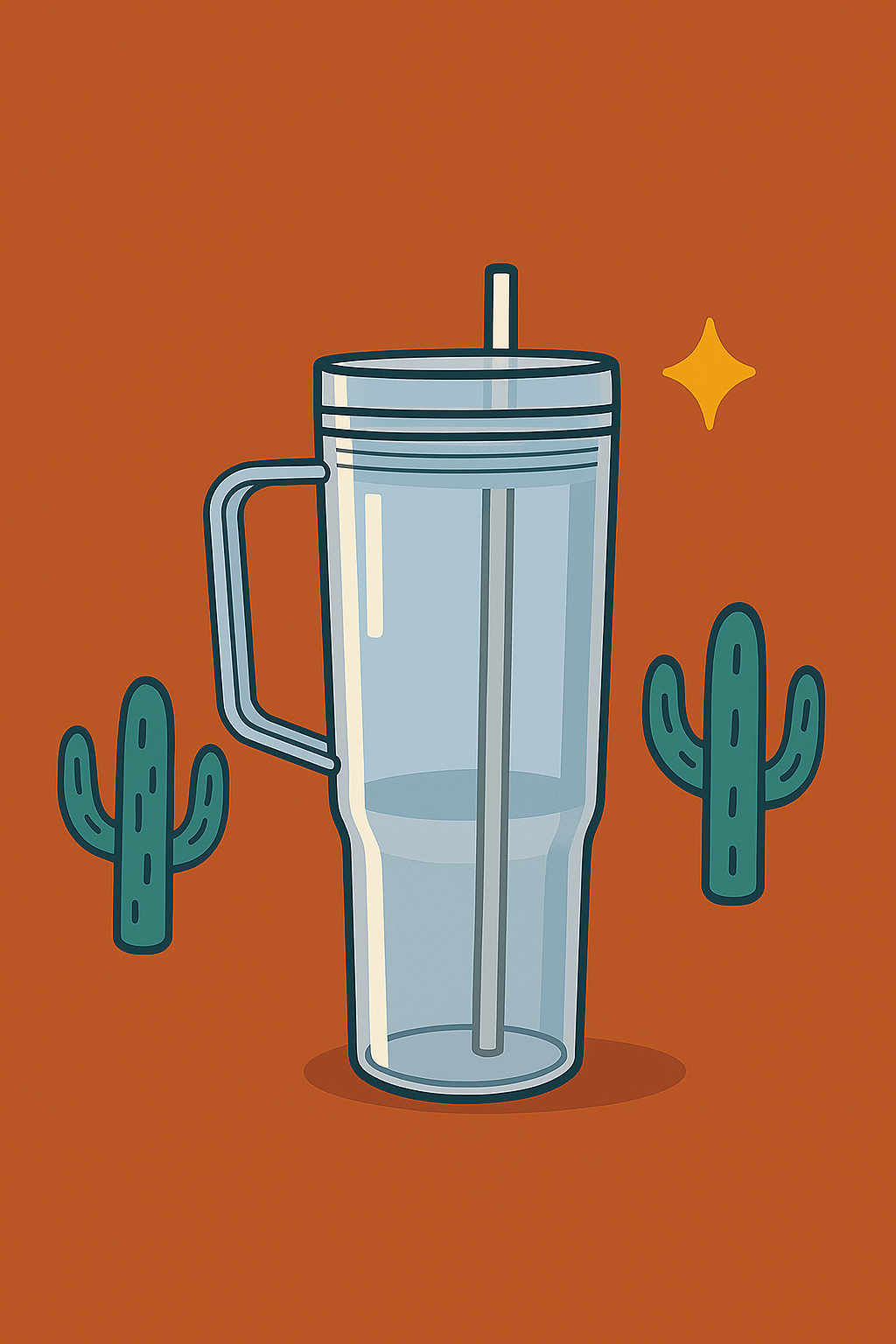 40 oz Acrylic Snowglobe Tumbler