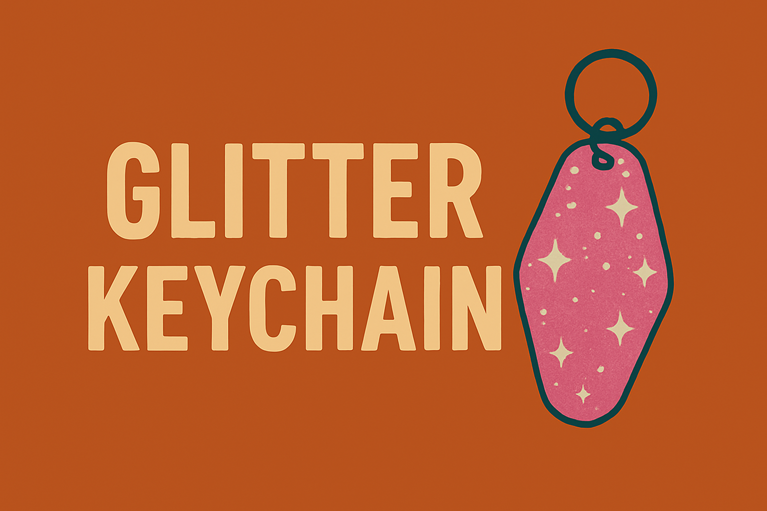 Glitter Keychain