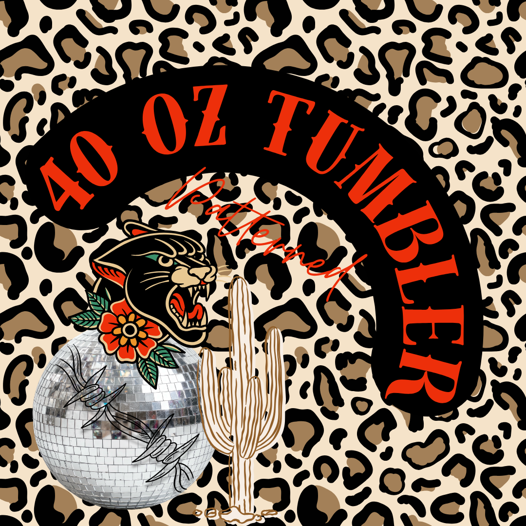 40 oz Patterned Thermal Tumblers