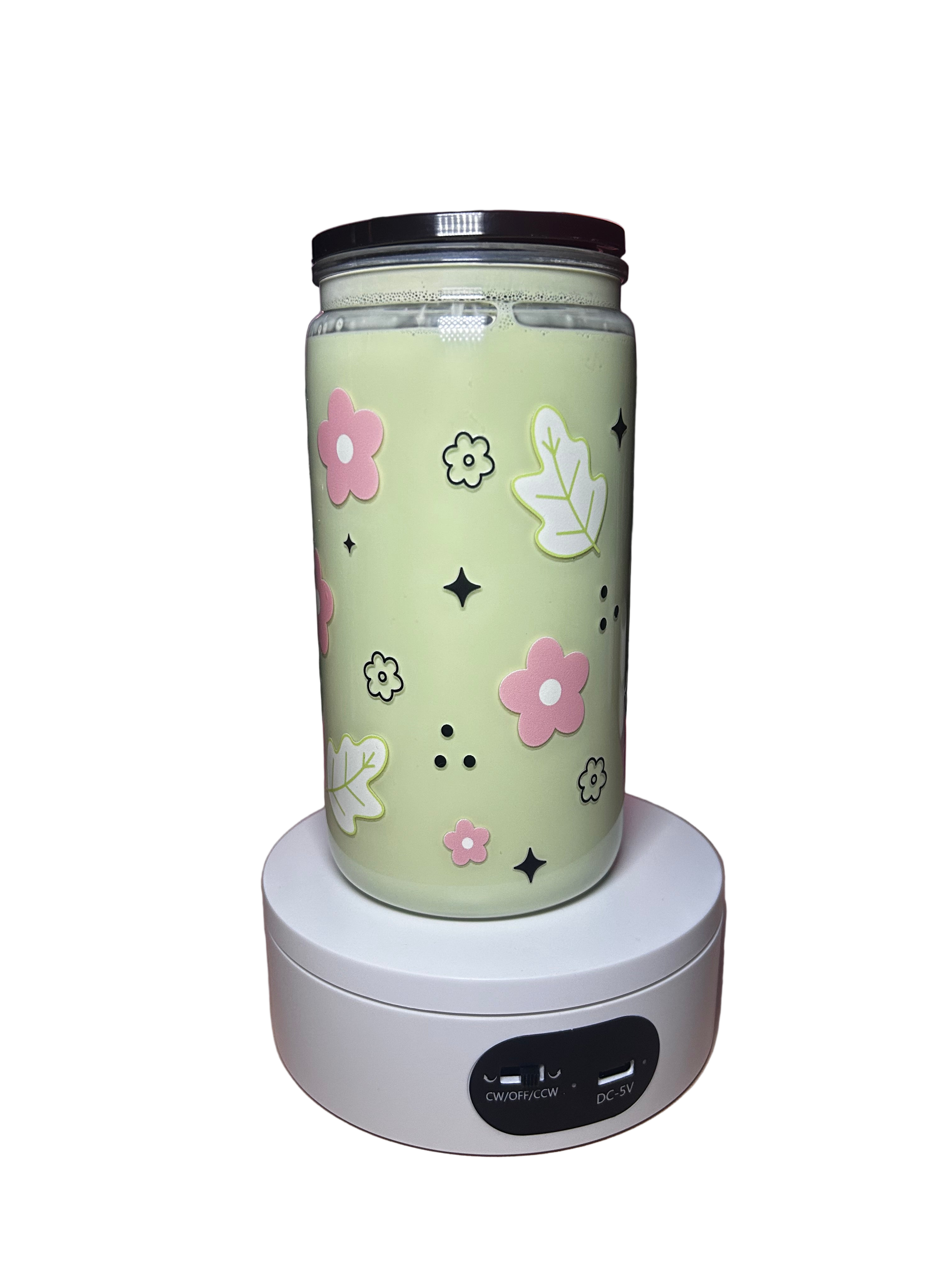 Matcha Latte w/ Black Lid