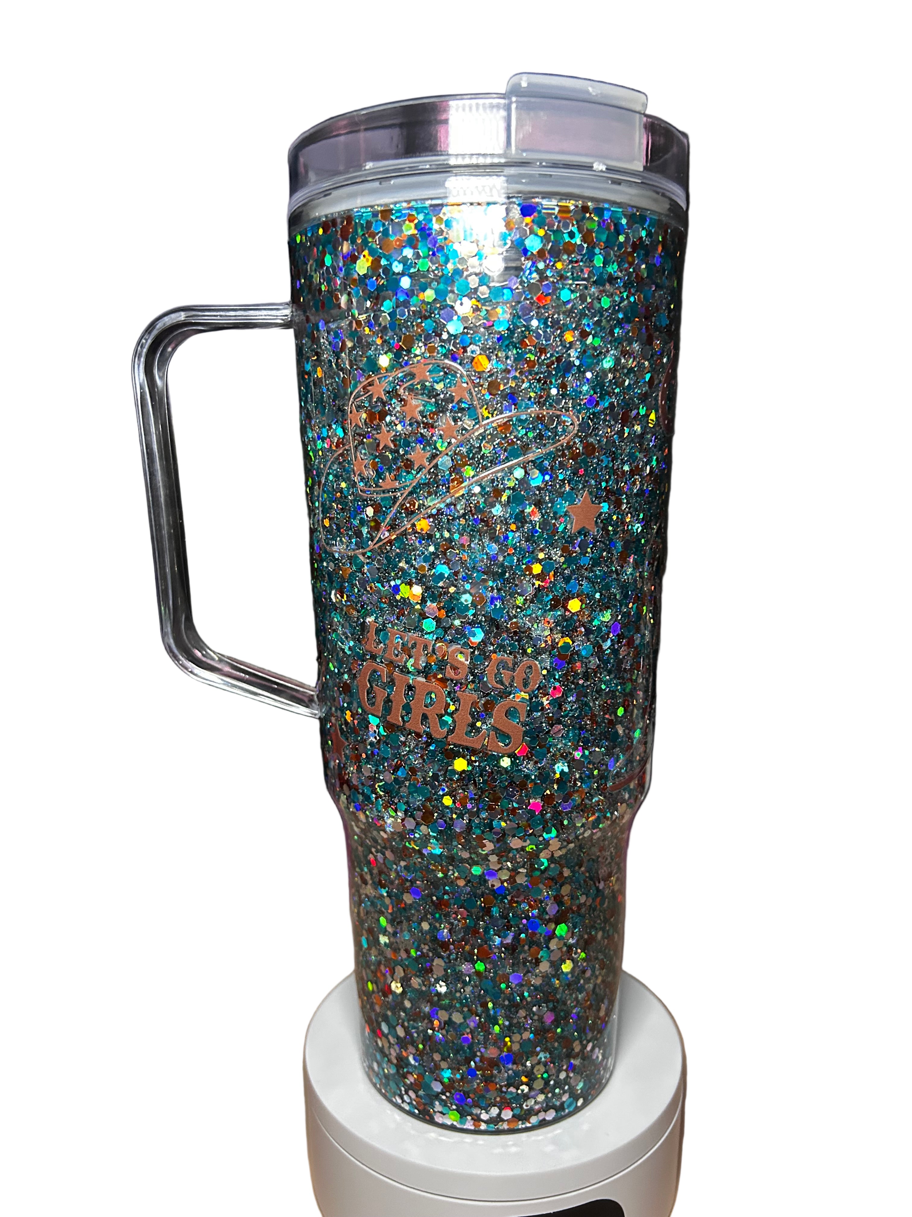 Cowboy Teal Tumbler