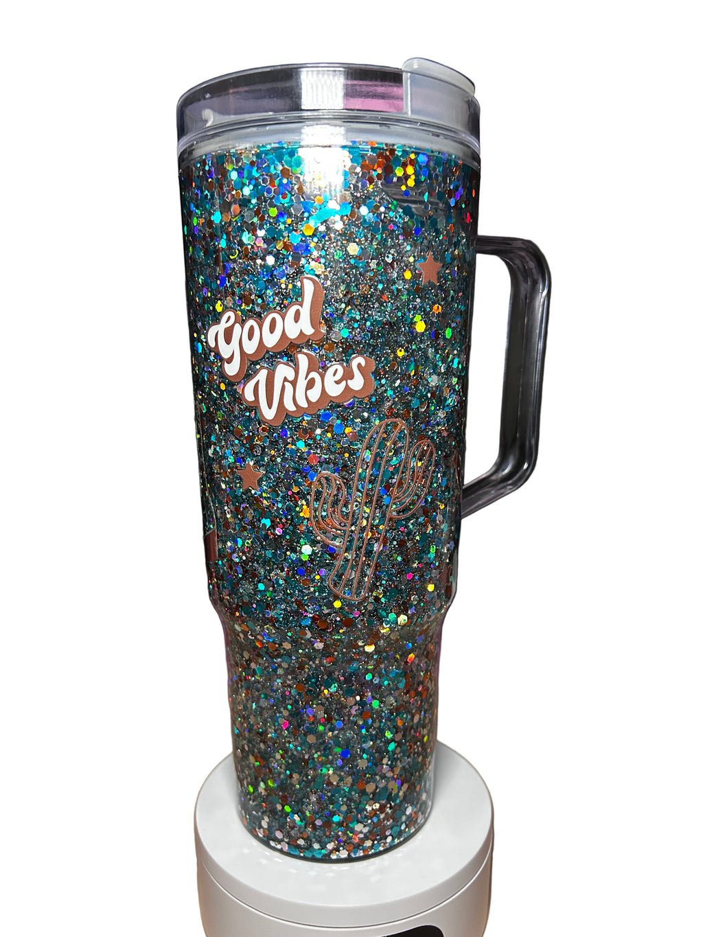 Cowboy Teal Tumbler